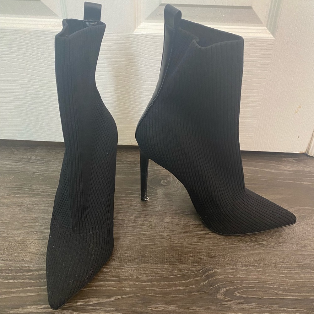 Steve Madden Black Booties Size 10 - image 5